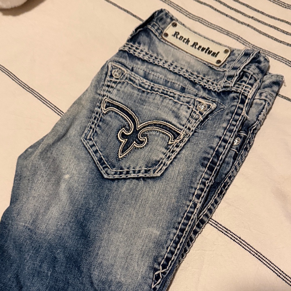 Rock Revival Women's Light Blue Denim Jeans